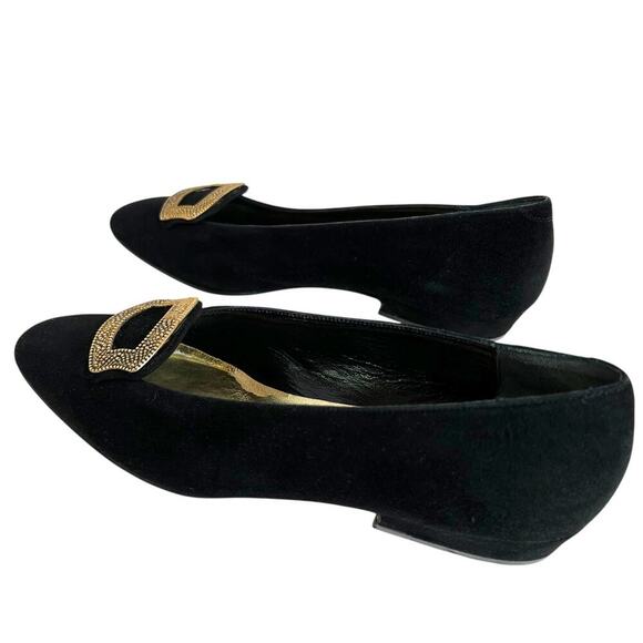 ANN TAYLOR Design Studio Flats in Black Suede Women's Size 8 - Picture 5 of 10